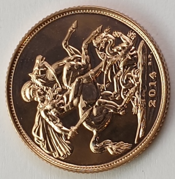 England - 1 Sovereign 2014, Elizabeth II