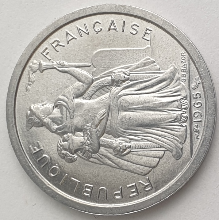 French Polynesia - 1 Franc 1965