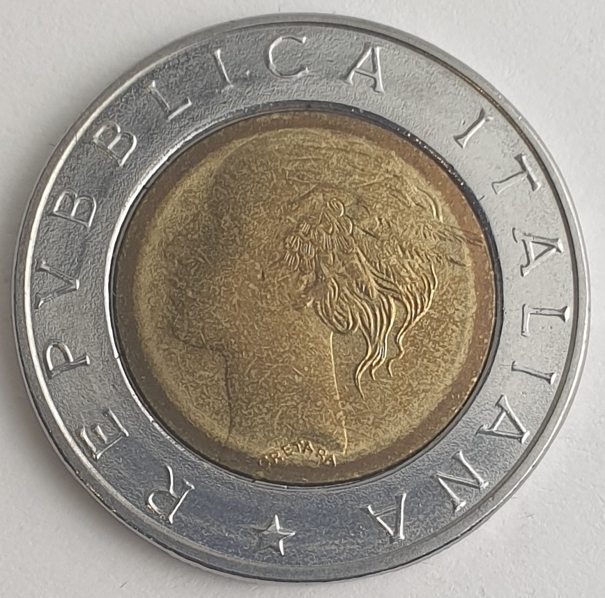 Italy - 500 Lire 1994, Luca Pacioli