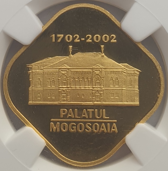 Romania - 500 Lei 2002 (PF 69 ULTRA CAMEO), Mogoșoaia Palace