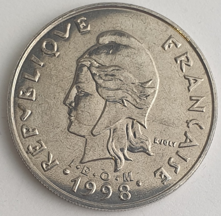 French Polynesia - 20 Francs 1998