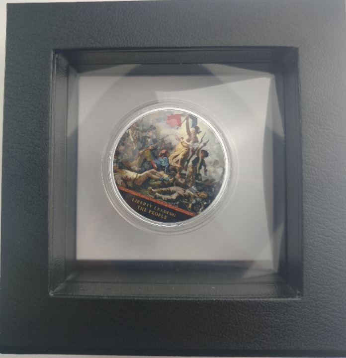 Cameroon - 500 Francs 2022, Liberty Leading the Peopl, Silver, Proof