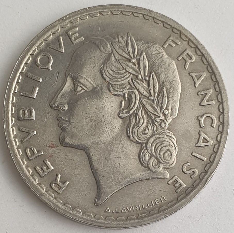 France - 5 Francs 1935