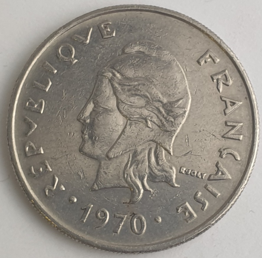 New Caledonia Overseas France - 20 Francs 1970