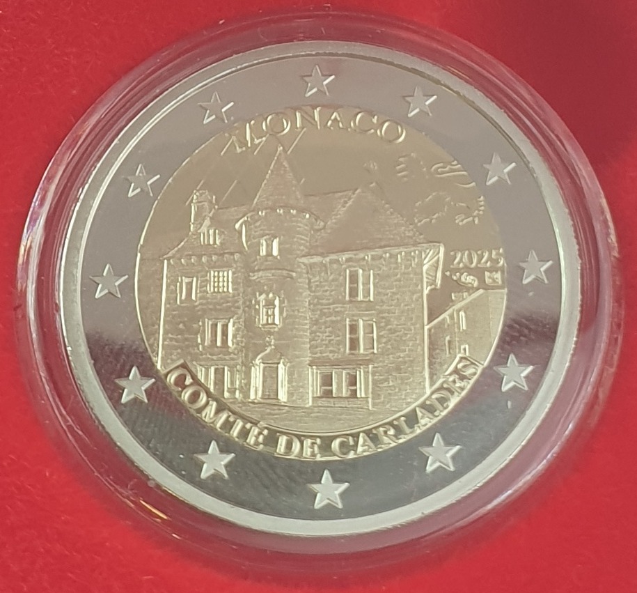 Μονακό - 2 Ευρώ 2025, Albert II County of Carladès, Proof