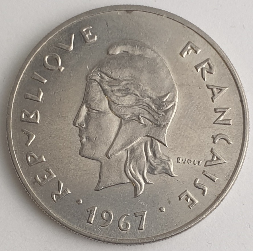 French Polynesia - 50 Francs 1967