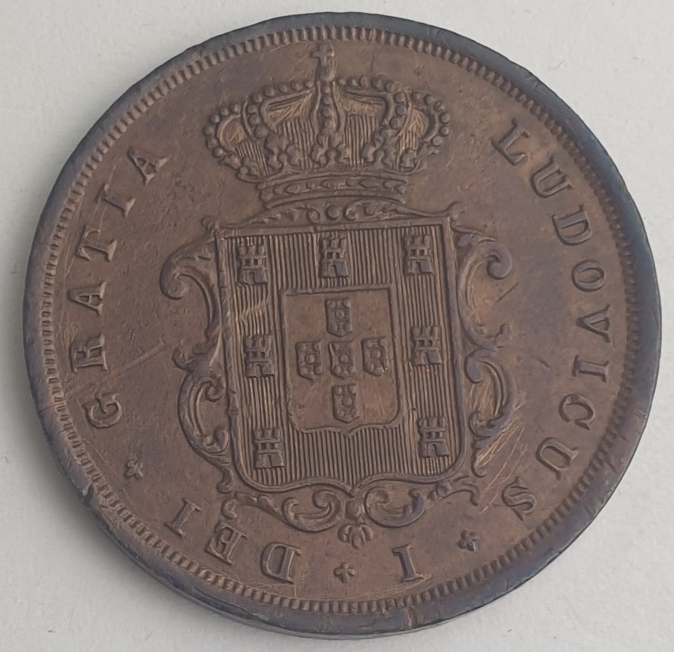 Angola - X Réis 1873, Luíz I