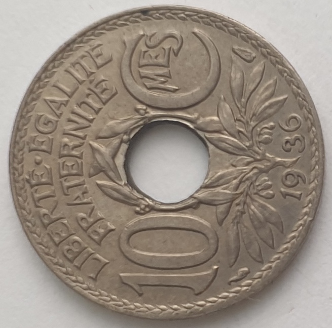 France - 10 Centimes 1936