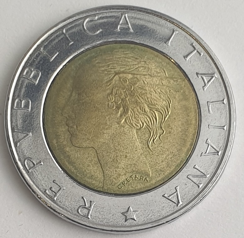 Italy - 500 Lire 1996, I.S.T.A.T.