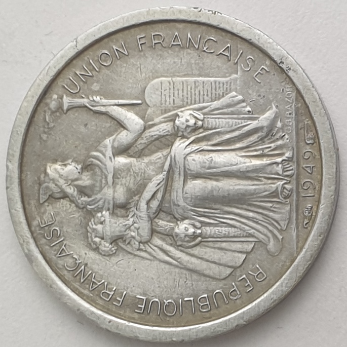French Polynesia - 1 Franc 1949