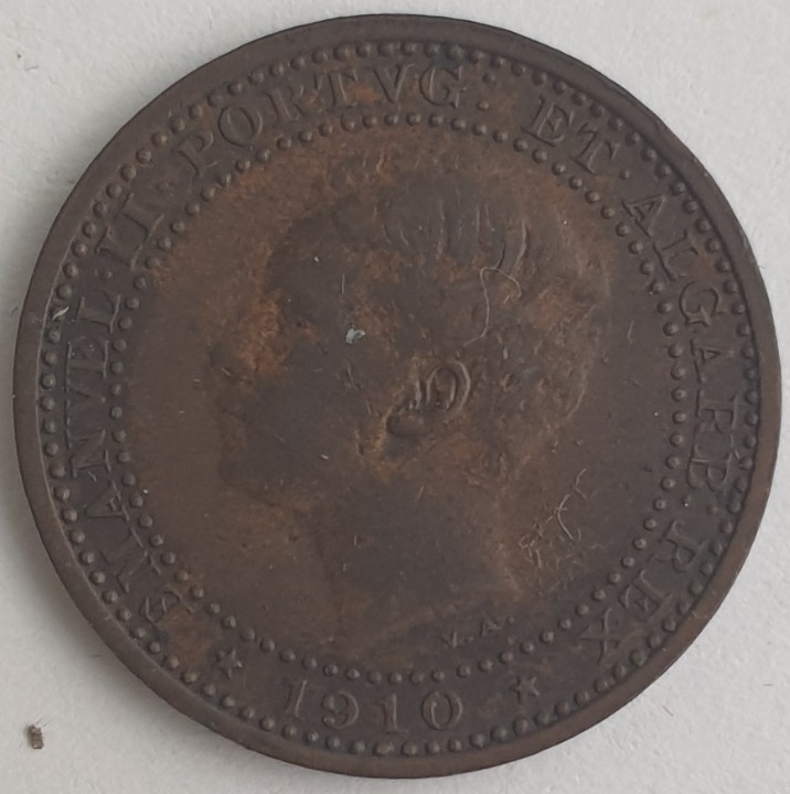 Portugal - 5 Réis 1910, Manuel II