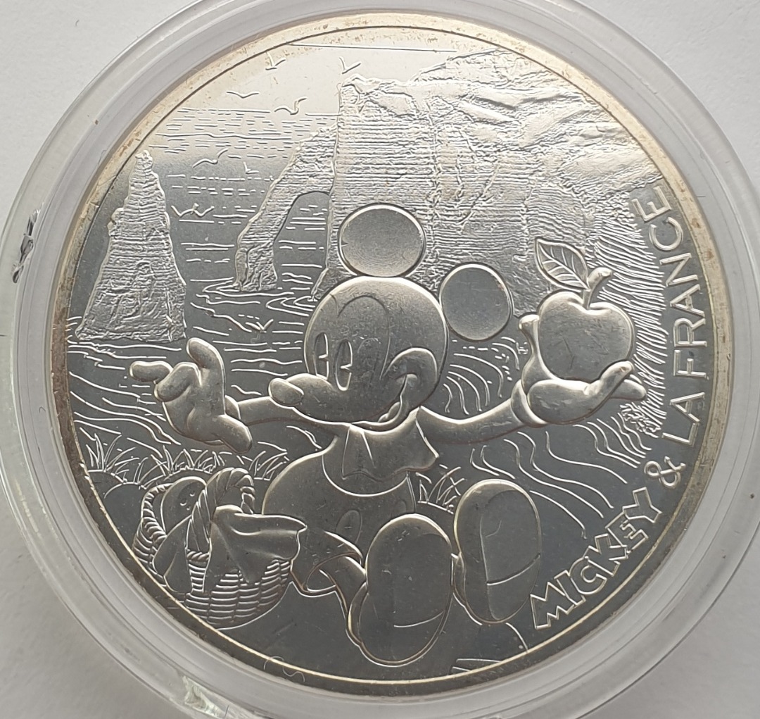 France - 10 Euros 2018, Mickey, Silver