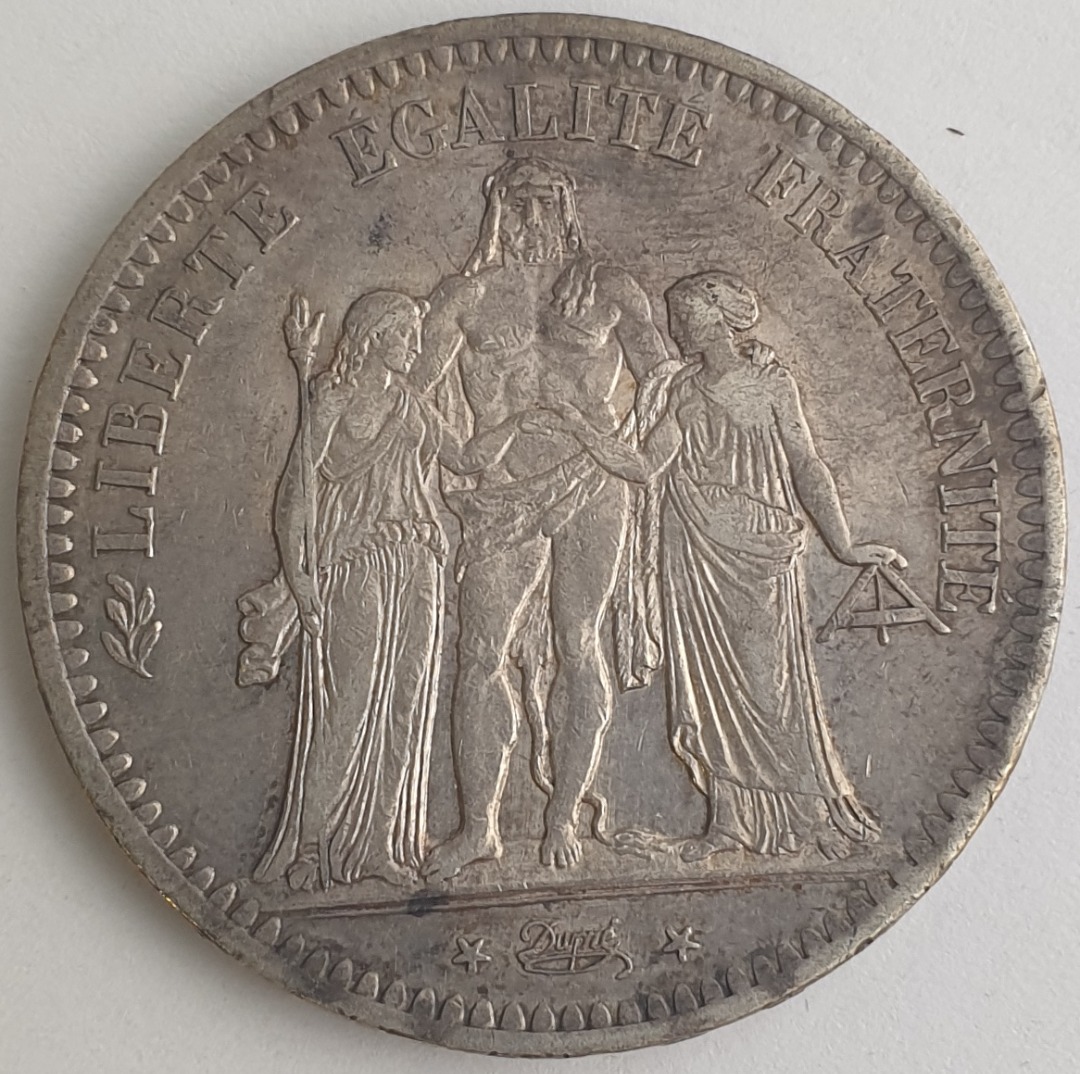 France - 5 Francs 1849, Silver