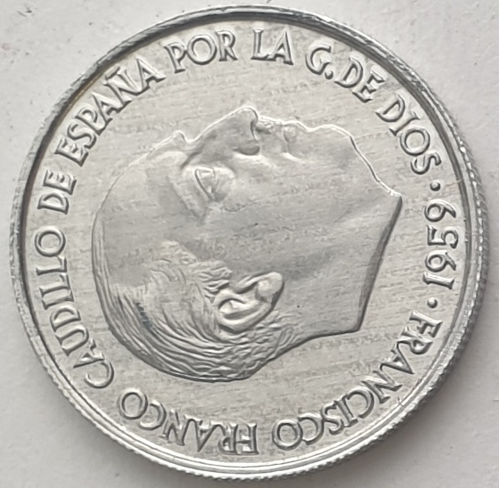 Spain - 10 Centimos 1959, Francisco Franco