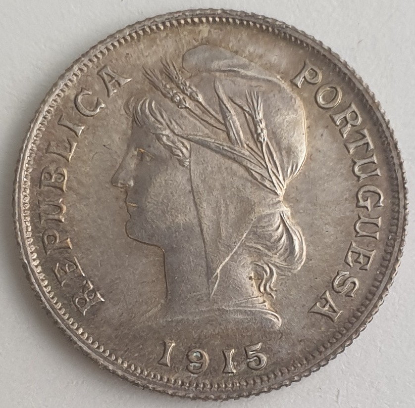Portugal - 10 Centavos 1915, Silver