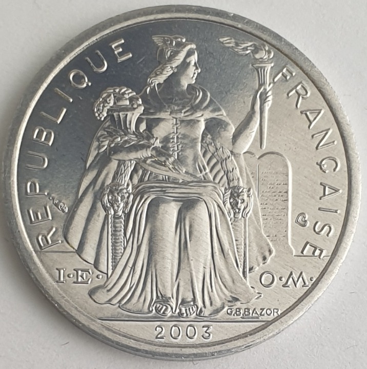 New Caledonia Overseas France - 2 Francs 2003
