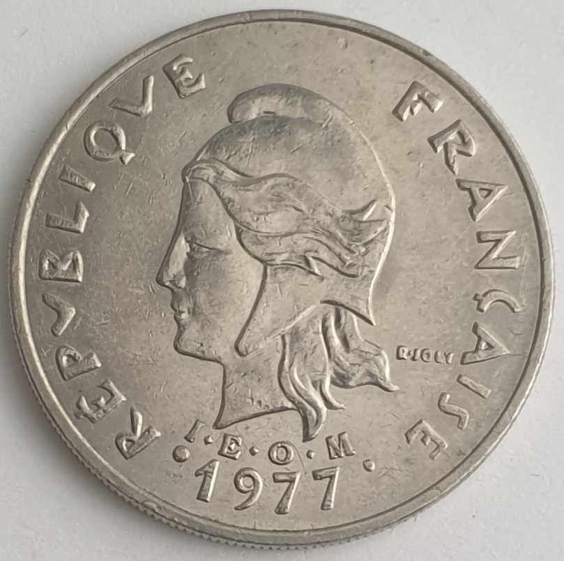 New Caledonia Overseas France - 20 Francs 1977
