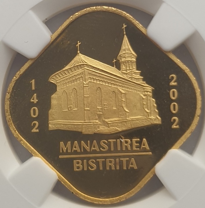 Romania - 500 Lei 2002 (PF 69 ULTRA CAMEO), Bistriţa Monastery
