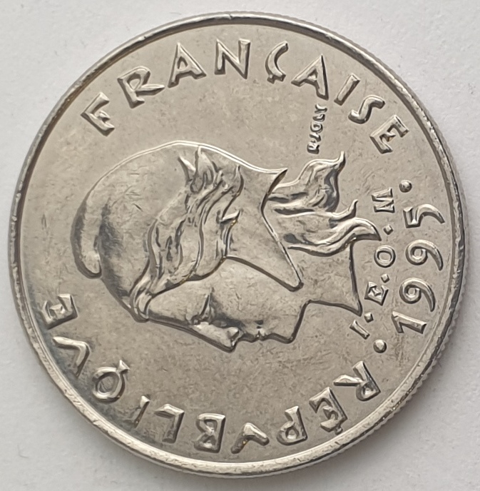 French Polynesia - 10 Francs 1995