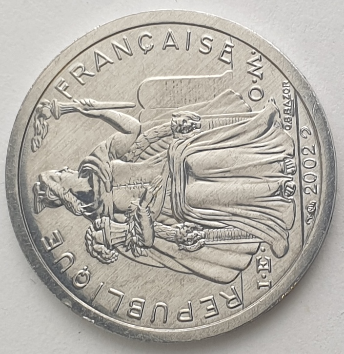 New Caledonia Overseas France - 1 Franc 2002