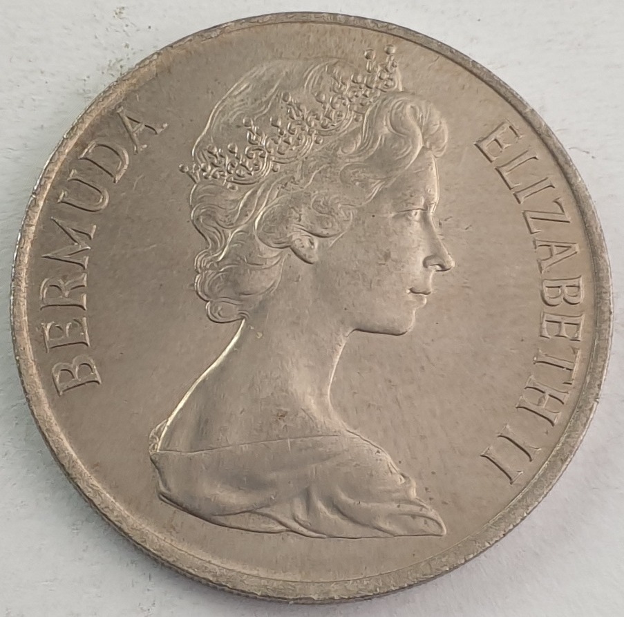 Bermuda - 50 Cents 1970, Elizabeth II