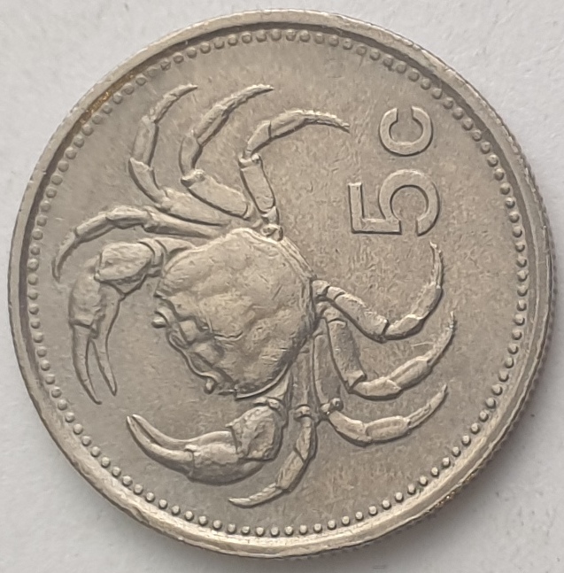 Malta - 5 Cents 1986