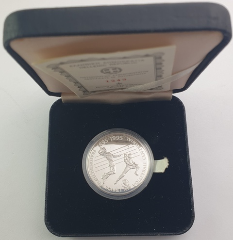 Greece - 500 Drachmas 1994, VolleyBall Centennial, Silver PROOF