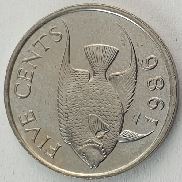 Bermuda - 5 Cents 1986, Elizabeth II