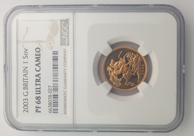 England - 1 sovereign 2003, Pf68 Ultra cameo