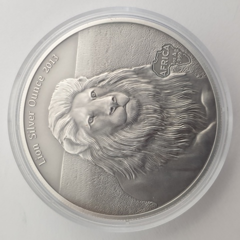 Gabon - 1000 Francs (1 oz) 2013 Lion