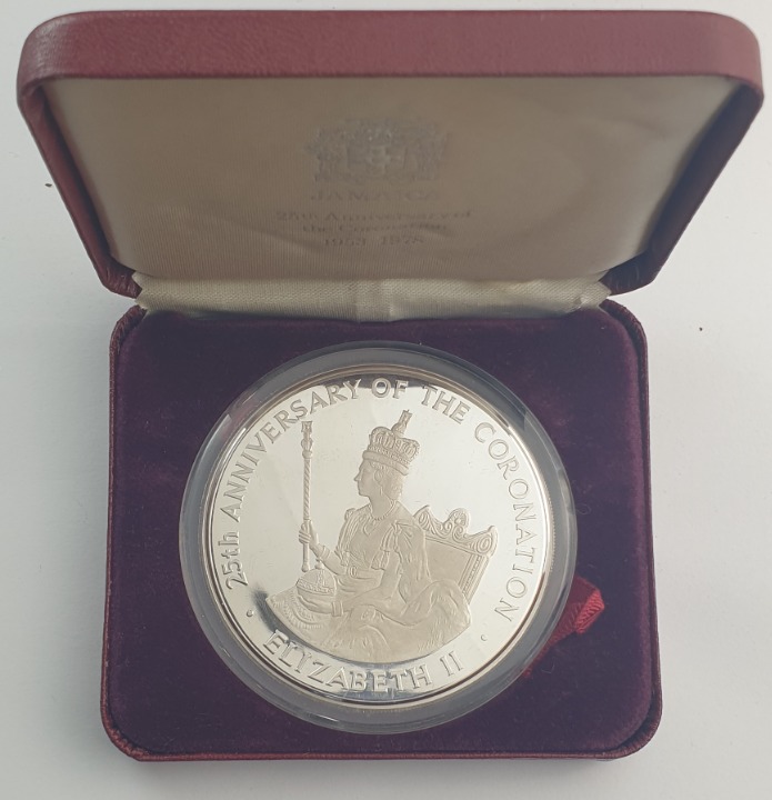Jamaica - 25 dollars 1978, Proof Coronation
