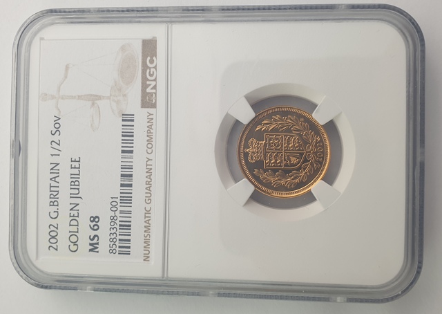 England - 1/2 sovereign 2002, Ms68