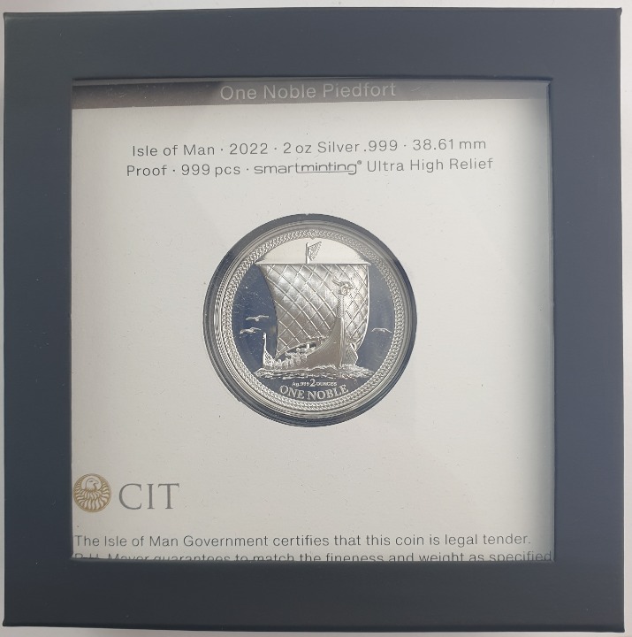 Isle of man - one Noble 2022 (2 oz) Proof 