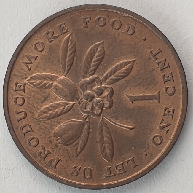 Jamaica - 1 Cent 1973, F.A.O.