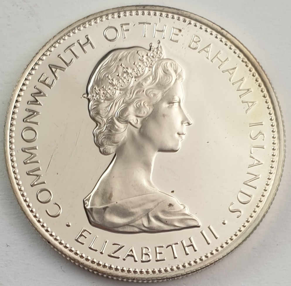 The Bahamas - 1 Dollar 1972, Elizabeth II, Silver, Proof