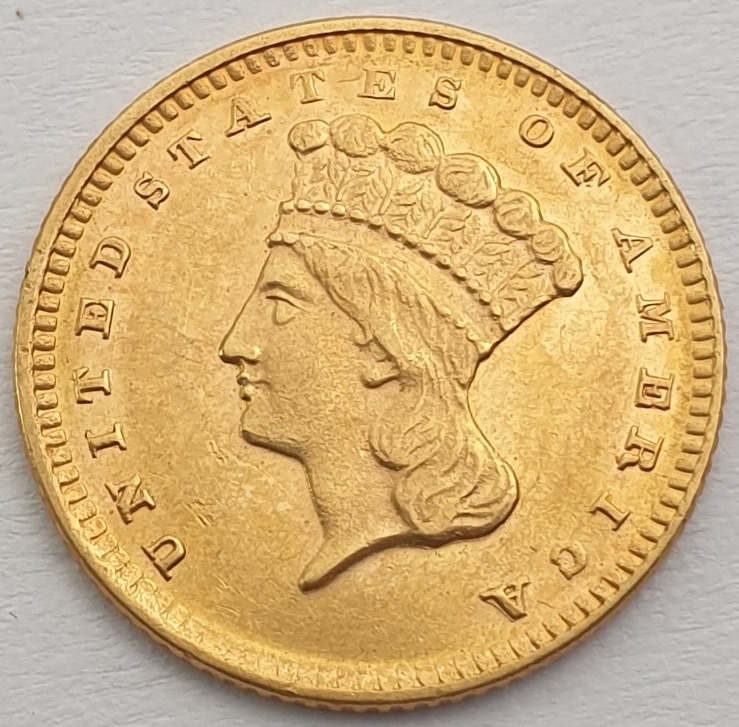 USA - 1 Dollar 1874, Large Indian Head