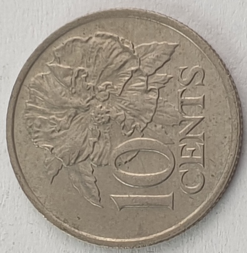 Trinidad and Tobago - 10 Cents 1976, Elizabeth II