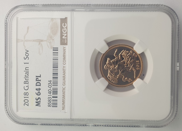 England - 1 sovereign 2018, MS64 DPL