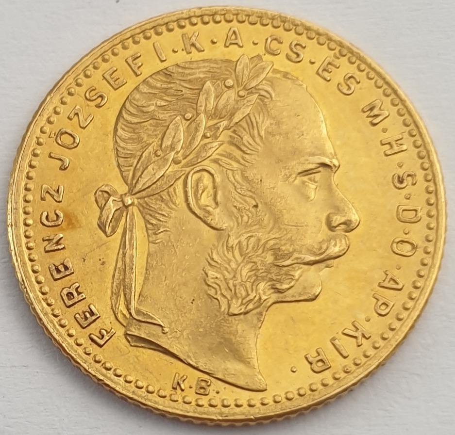 Hungary - 20 Francs / 8 Forint 1883, Francis Joseph I