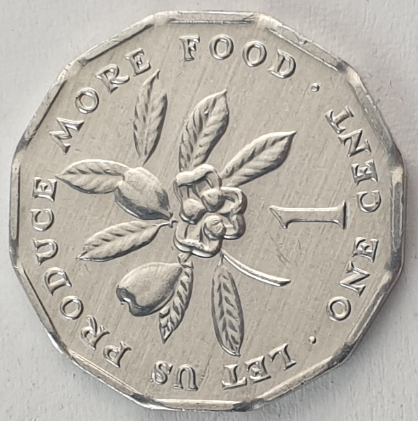 Jamaica - 1 Cent 1991, F.A.O