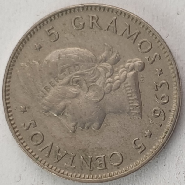 Dominican Republic - 5 Centavos 1963