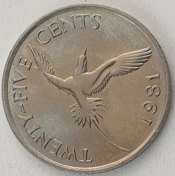 Bermuda - 25 Cents 1981, Elizabeth II