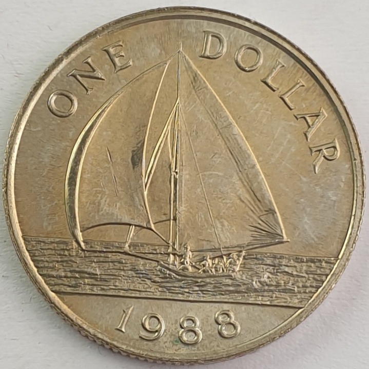 Bermuda - 1 Dollar 1988, Elizabeth II 