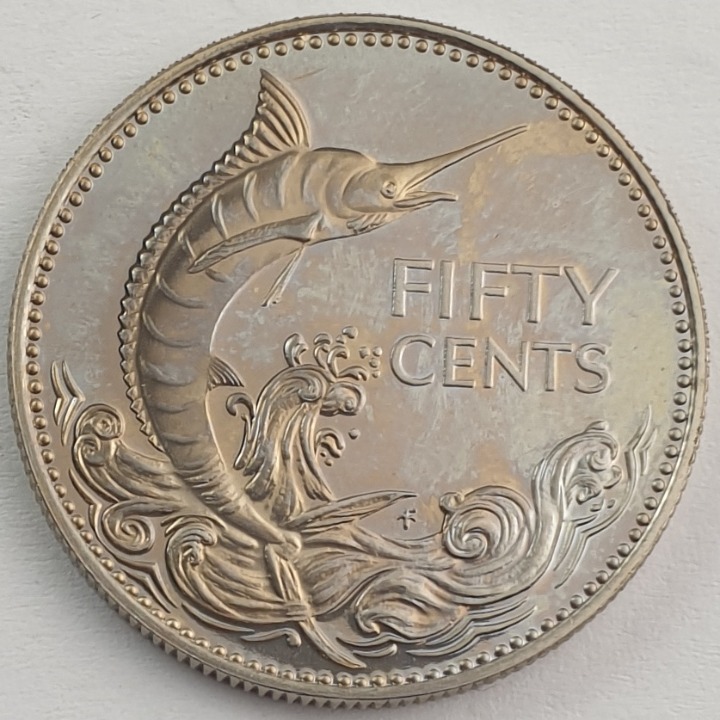 The Bahamas - 50 Cents 1985, Elizabeth II, proof