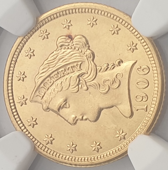 USA - Quarter Dollars 1906 (MS 63), Coronet Head 