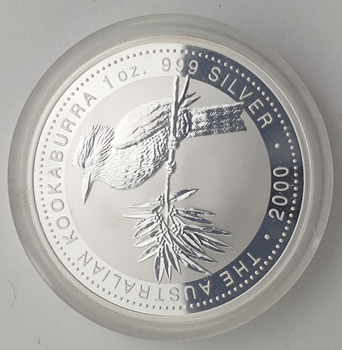Australia -  Dollar (1 Oz) 2000, Kookaburra, Silver 999*