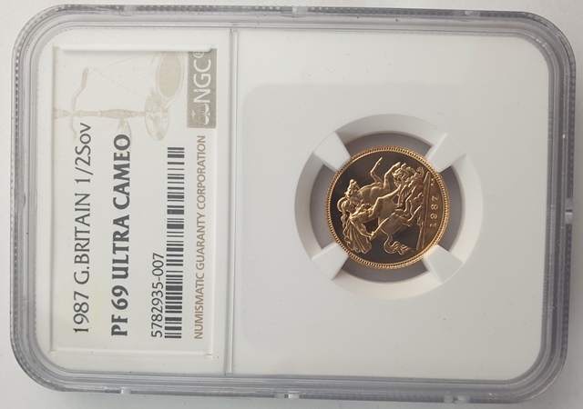 England - half Sovereign 1987 PF69