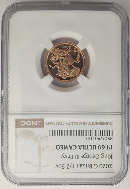 England - half Sovereign 2020 PF69