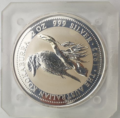 Australia - 2 Dollar (2 Oz) 1995, Kookaburra, Silver 999