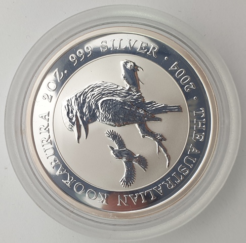 Australia - 2 Dollar (2 Oz) 2004, Kookaburra, Silver 999*